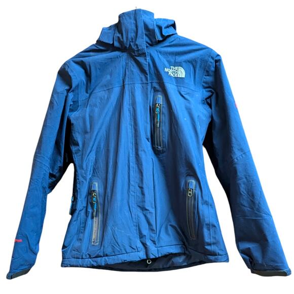 The North Face Women’s Waterproof Blue Hooded Outdoor Jacket Size Small - Picture 2 of 7